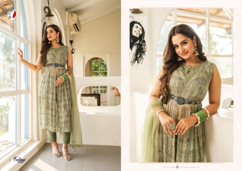 Anju fabrics feelings wholesale kurti